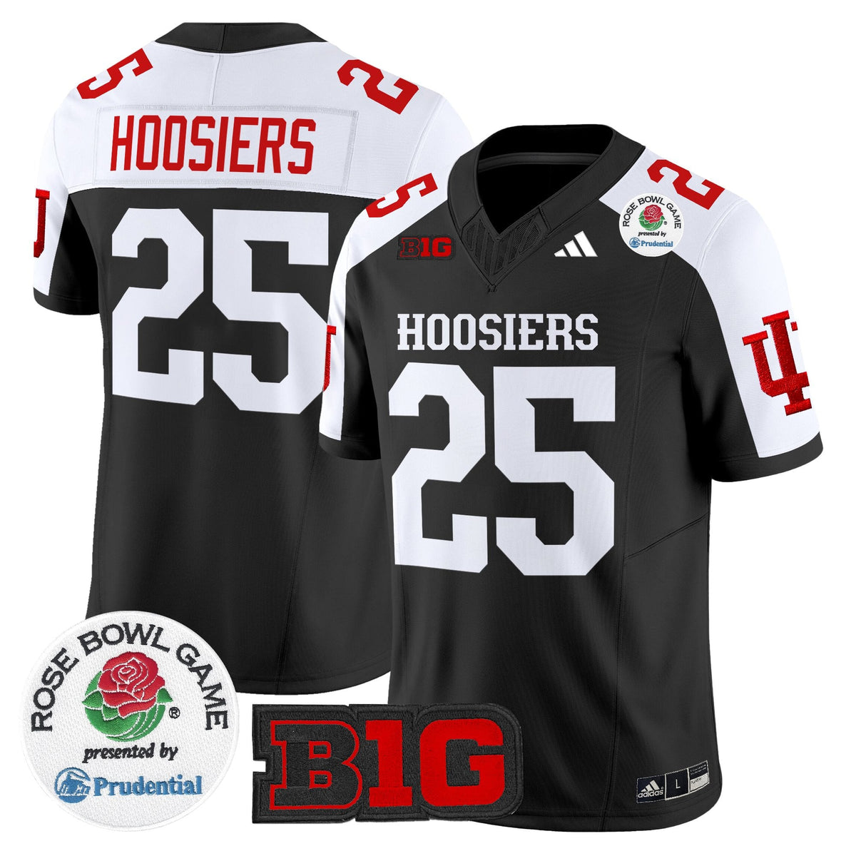 Men's Indiana Hoosiers 2025 Rose Bowl Vapor Limited Jersey - All Stitched