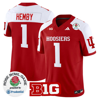 Men's Indiana Hoosiers 2025 Rose Bowl Vapor Limited Jersey - All Stitched