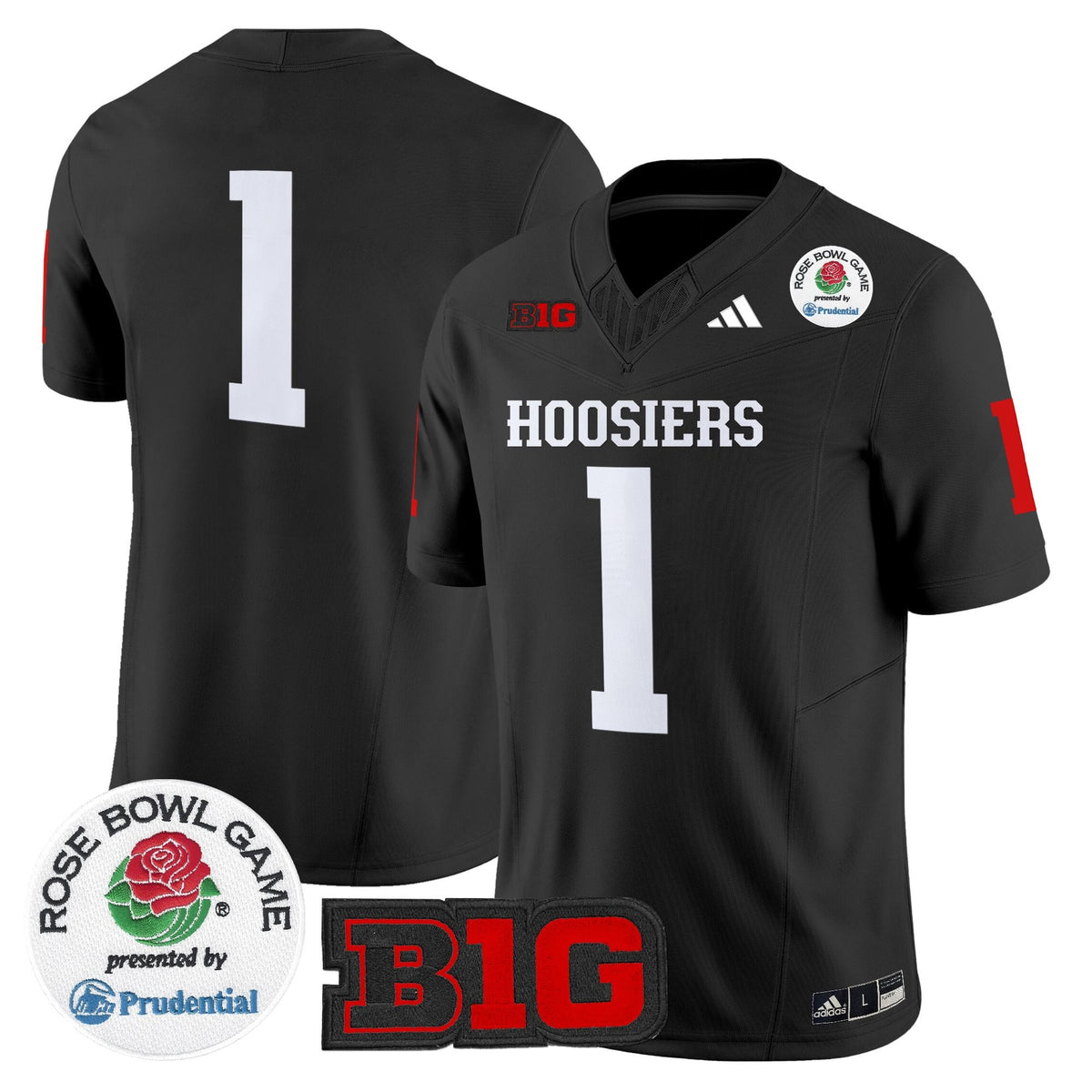 Men's Indiana Hoosiers 2025 Rose Bowl Vapor Limited Jersey - All Stitched