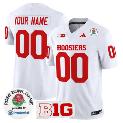 Indiana Hoosiers 2025 Rose Bowl Vapor Limited Custom Jersey - All Stitched