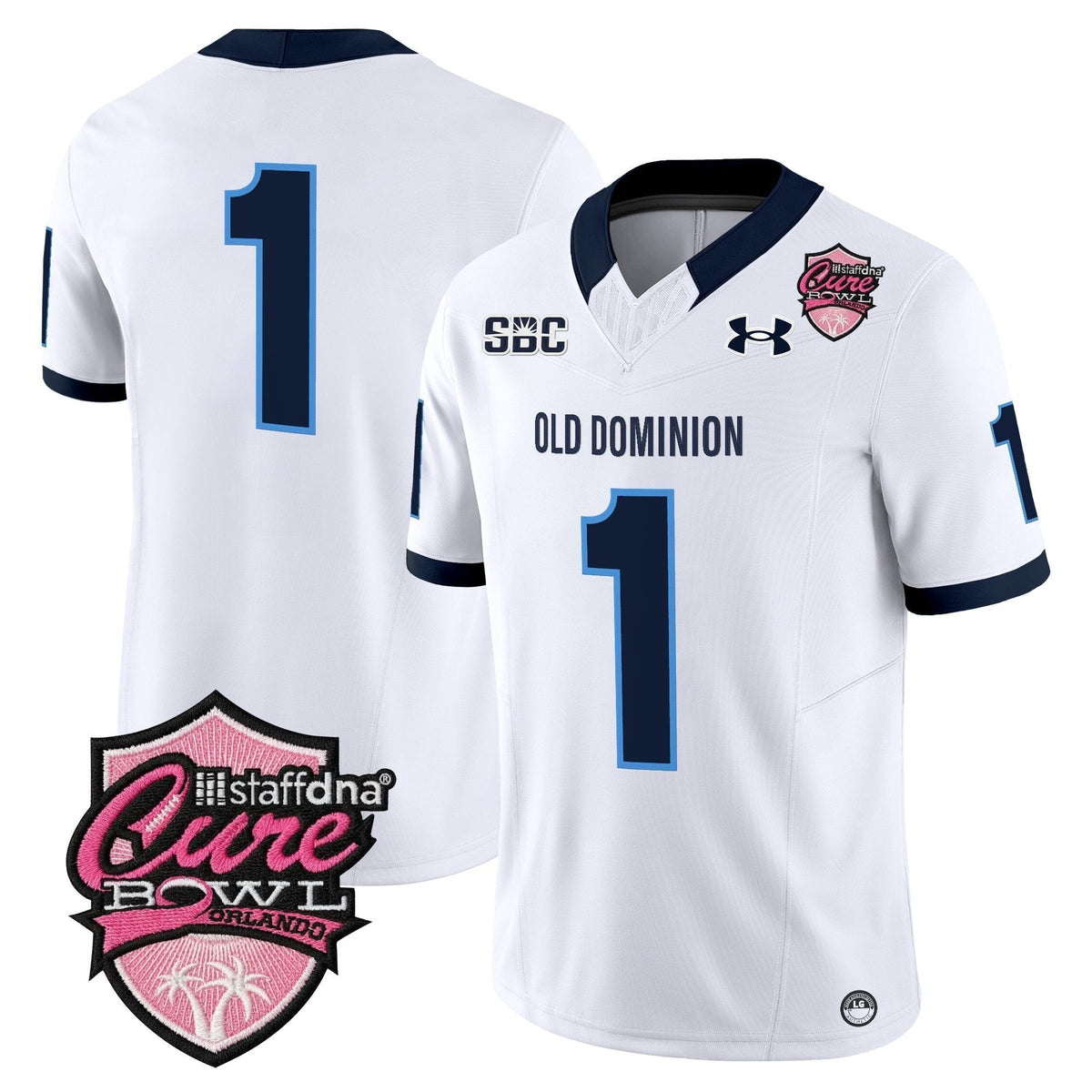 Men's Old Dominion Monarchs 2025 Cure Bowl Vapor Limited Jersey - All Stitched
