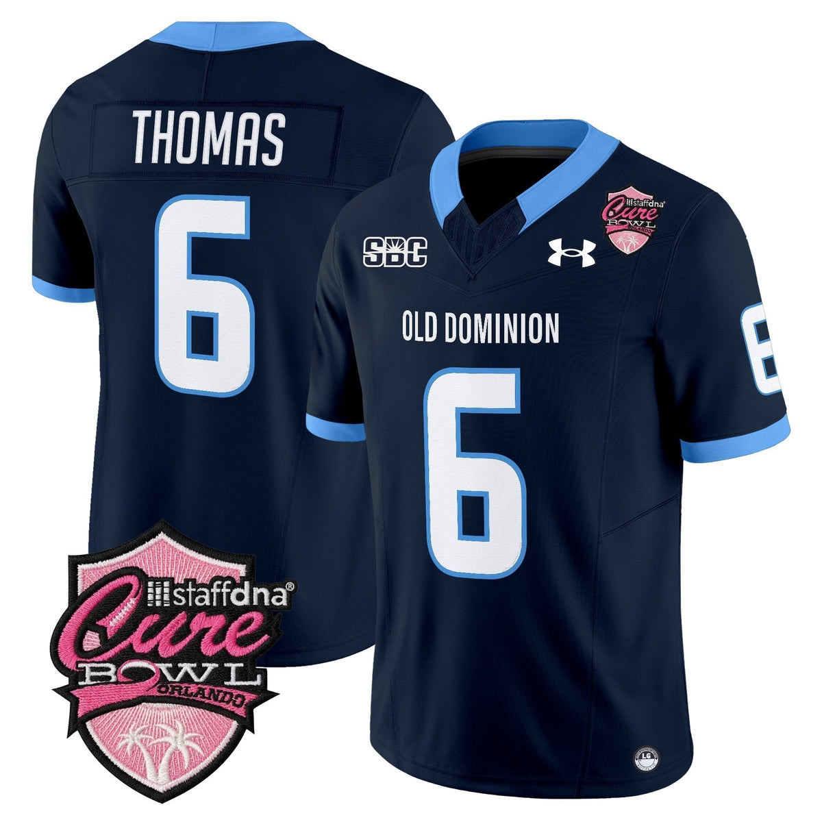 Men's Old Dominion Monarchs 2025 Cure Bowl Vapor Limited Jersey - All Stitched