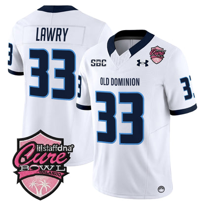 Men's Old Dominion Monarchs 2025 Cure Bowl Vapor Limited Jersey - All Stitched