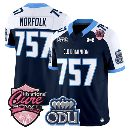 Men's Old Dominion Monarchs 2025 Cure Bowl Vapor Limited Jersey - All Stitched