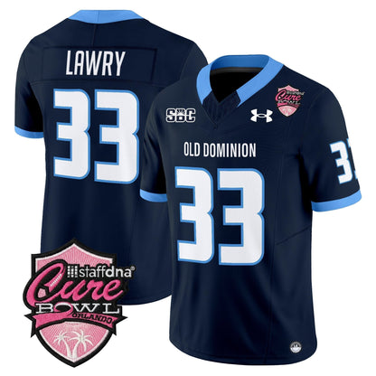 Men's Old Dominion Monarchs 2025 Cure Bowl Vapor Limited Jersey - All Stitched