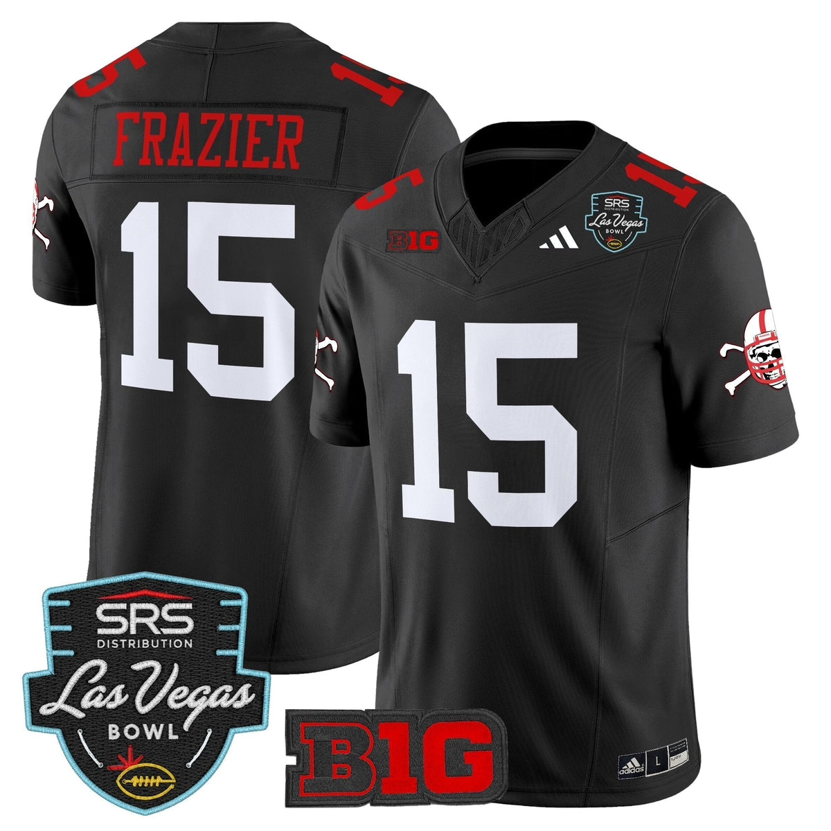 Men's Nebraska Cornhuskers 2025 Las Vegas Bowl Vapor Limited Jersey - All Stitched