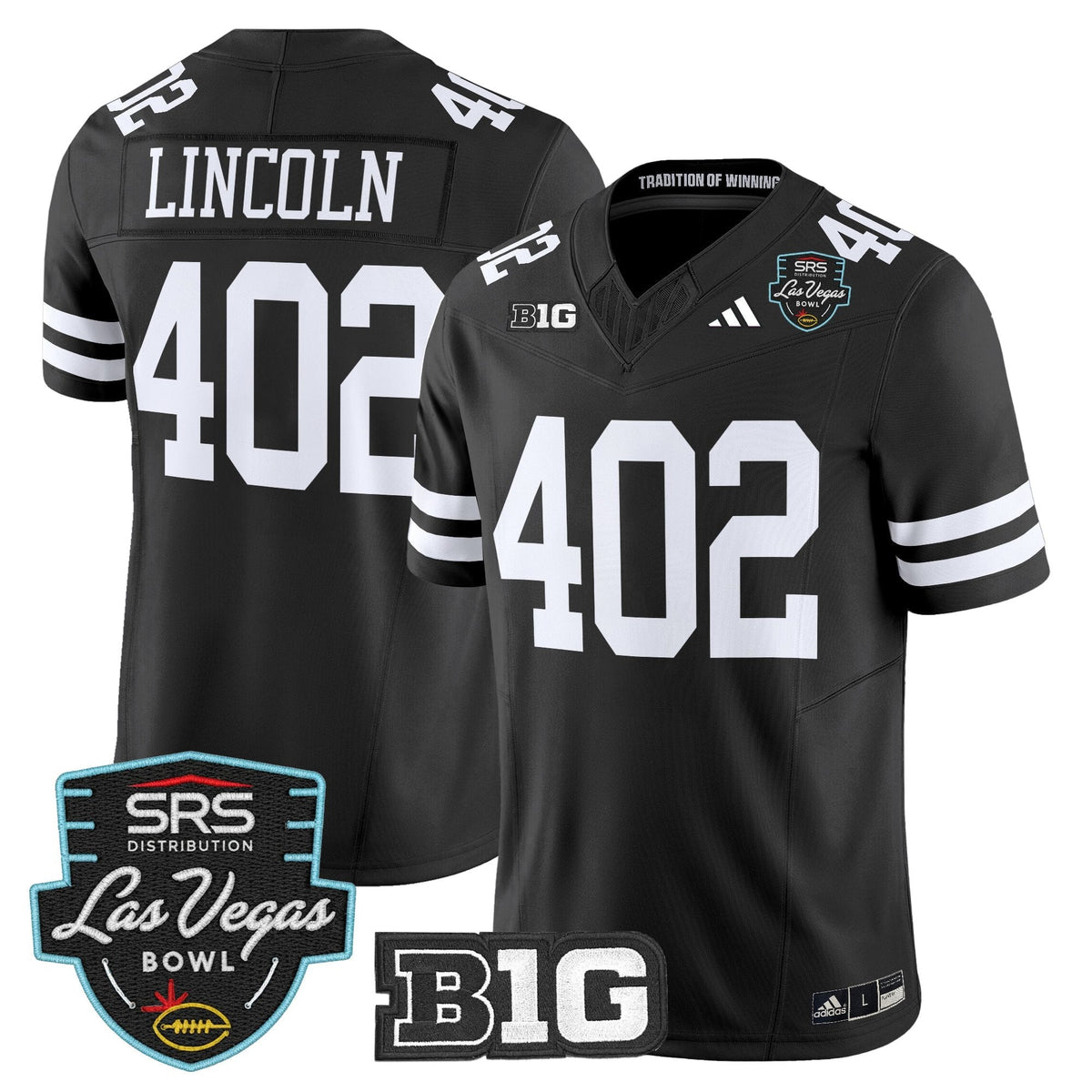 Men's Nebraska Cornhuskers 2025 Las Vegas Bowl Vapor Limited Jersey - All Stitched
