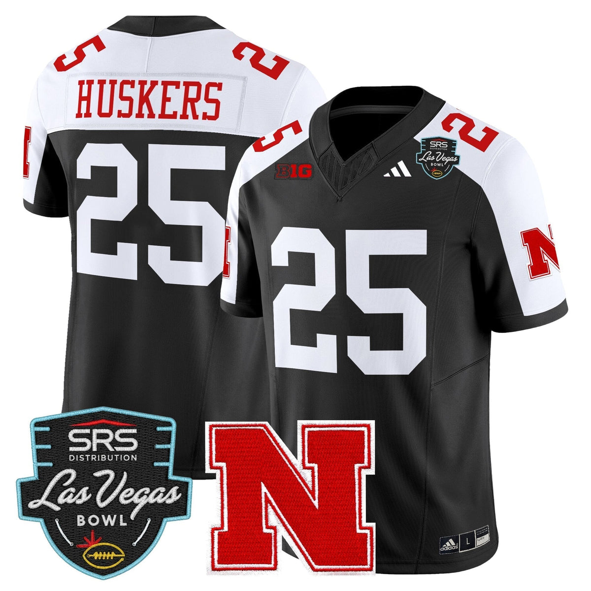Men's Nebraska Cornhuskers 2025 Las Vegas Bowl Vapor Limited Jersey - All Stitched