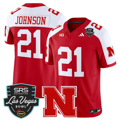 Men's Nebraska Cornhuskers 2025 Las Vegas Bowl Vapor Limited Jersey - All Stitched