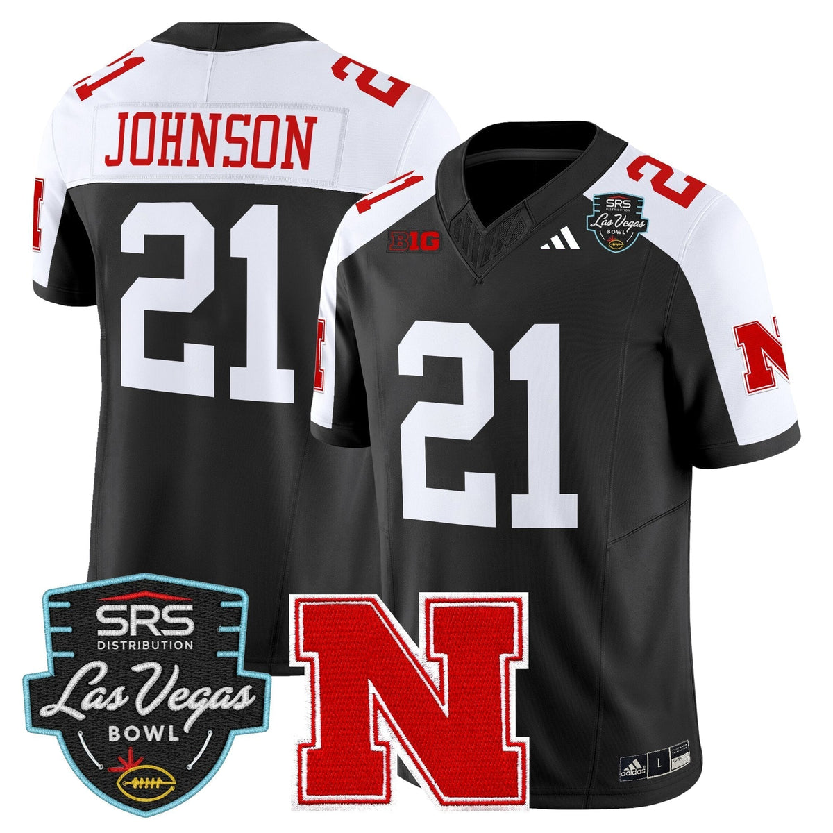 Men's Nebraska Cornhuskers 2025 Las Vegas Bowl Vapor Limited Jersey - All Stitched