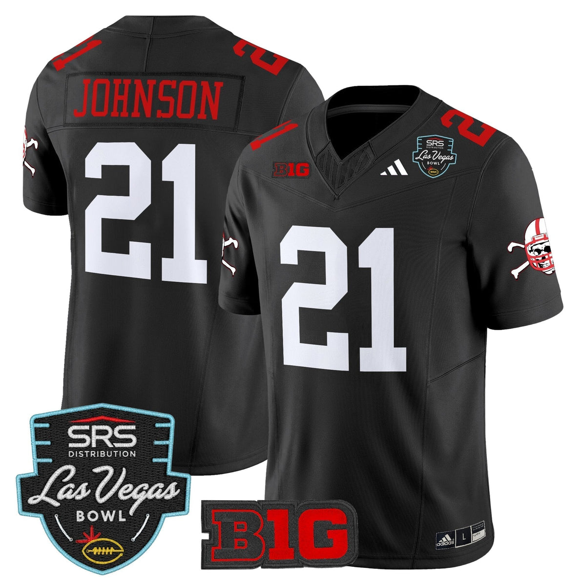 Men's Nebraska Cornhuskers 2025 Las Vegas Bowl Vapor Limited Jersey - All Stitched