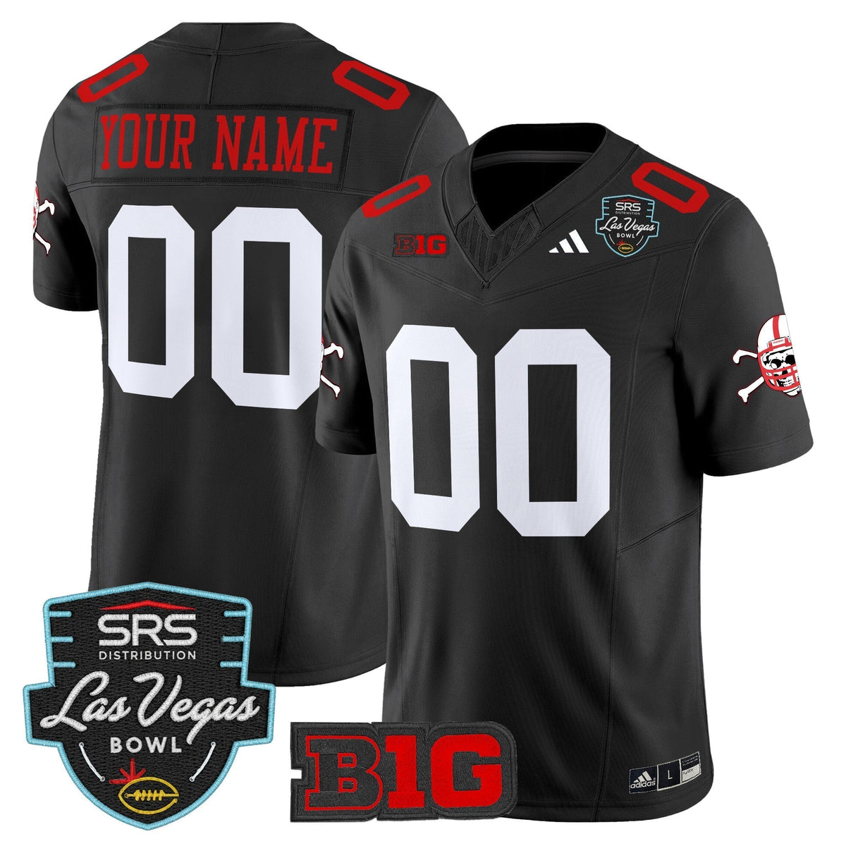 Nebraska Cornhuskers 2025 Las Vegas Bowl Vapor Limited Custom Jersey - All Stitched