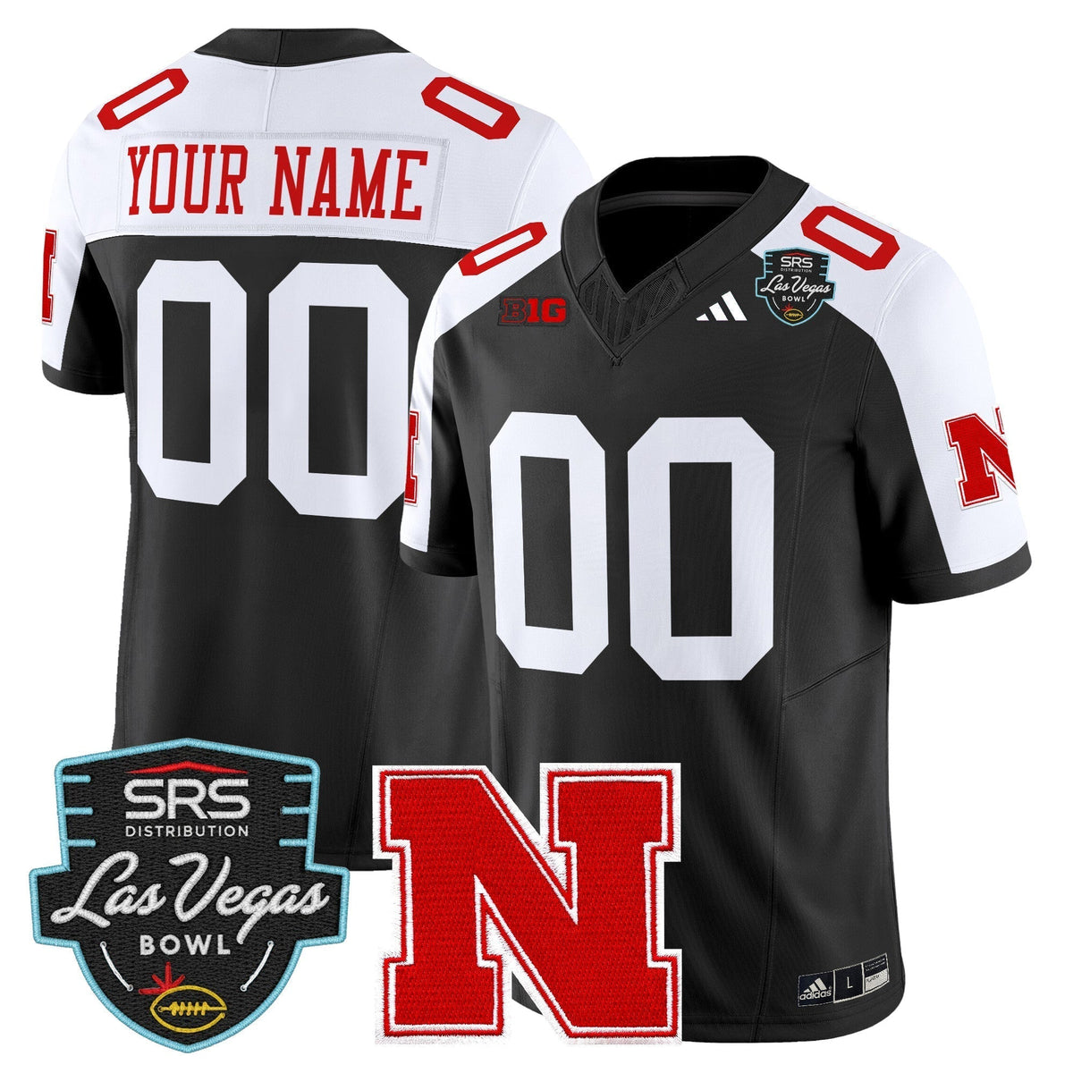 Nebraska Cornhuskers 2025 Las Vegas Bowl Vapor Limited Custom Jersey - All Stitched