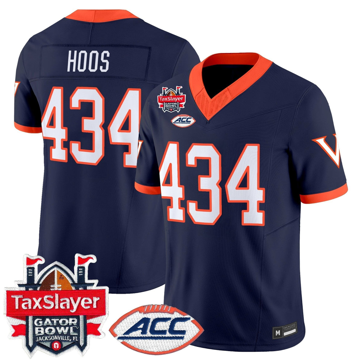 Men's Virginia Cavaliers 1995 Throwbacks Vapor Limited Jersey - Gator Bowl Patch - All Stitched