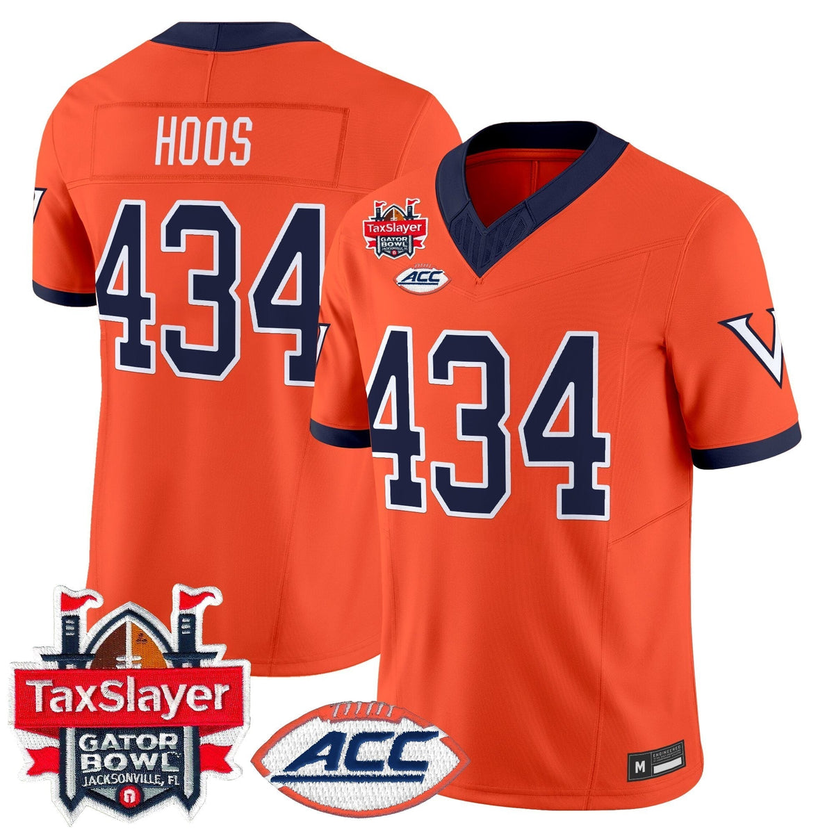 Men's Virginia Cavaliers 1995 Throwbacks Vapor Limited Jersey - Gator Bowl Patch - All Stitched