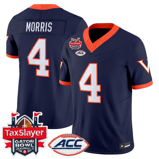 Men's Virginia Cavaliers 1995 Throwbacks Vapor Limited Jersey - Gator Bowl Patch - All Stitched