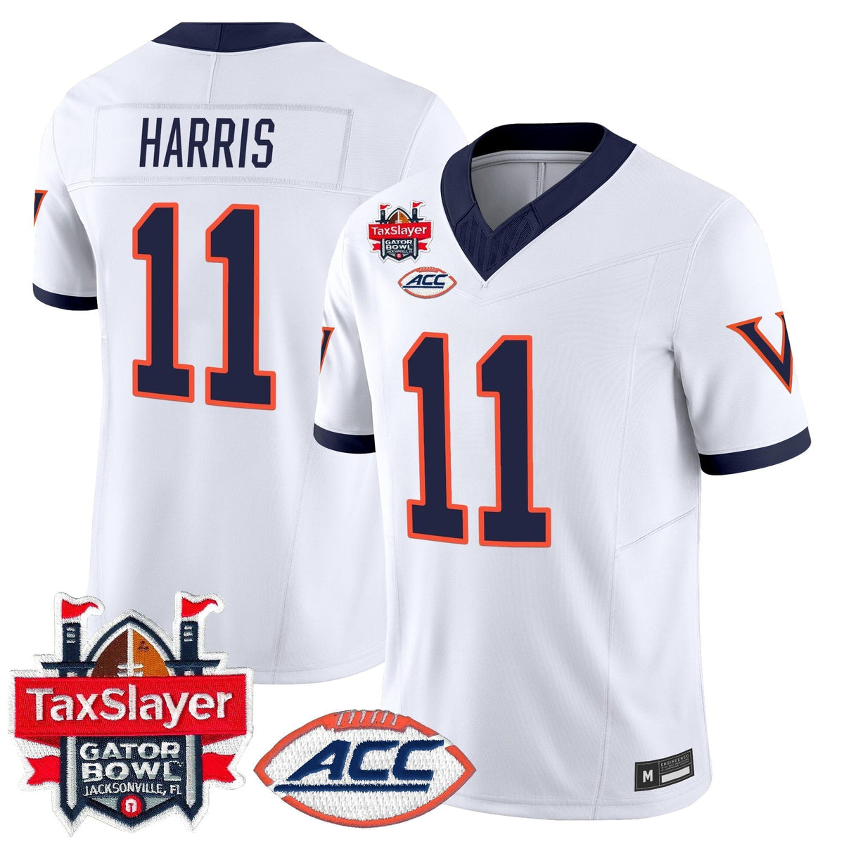 Men's Virginia Cavaliers 1995 Throwbacks Vapor Limited Jersey - Gator Bowl Patch - All Stitched