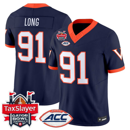 Men's Virginia Cavaliers 1995 Throwbacks Vapor Limited Jersey - Gator Bowl Patch - All Stitched