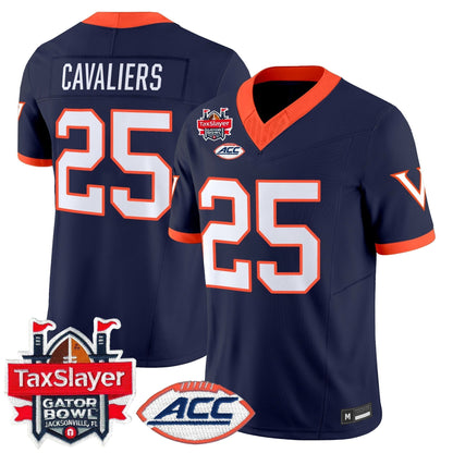 Men's Virginia Cavaliers 1995 Throwbacks Vapor Limited Jersey - Gator Bowl Patch - All Stitched