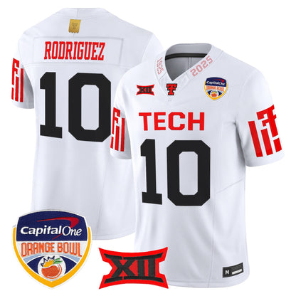 Men's Texas Tech Red Raiders 2025 Orange Bowl Vapor Limited Jersey - All Stitched