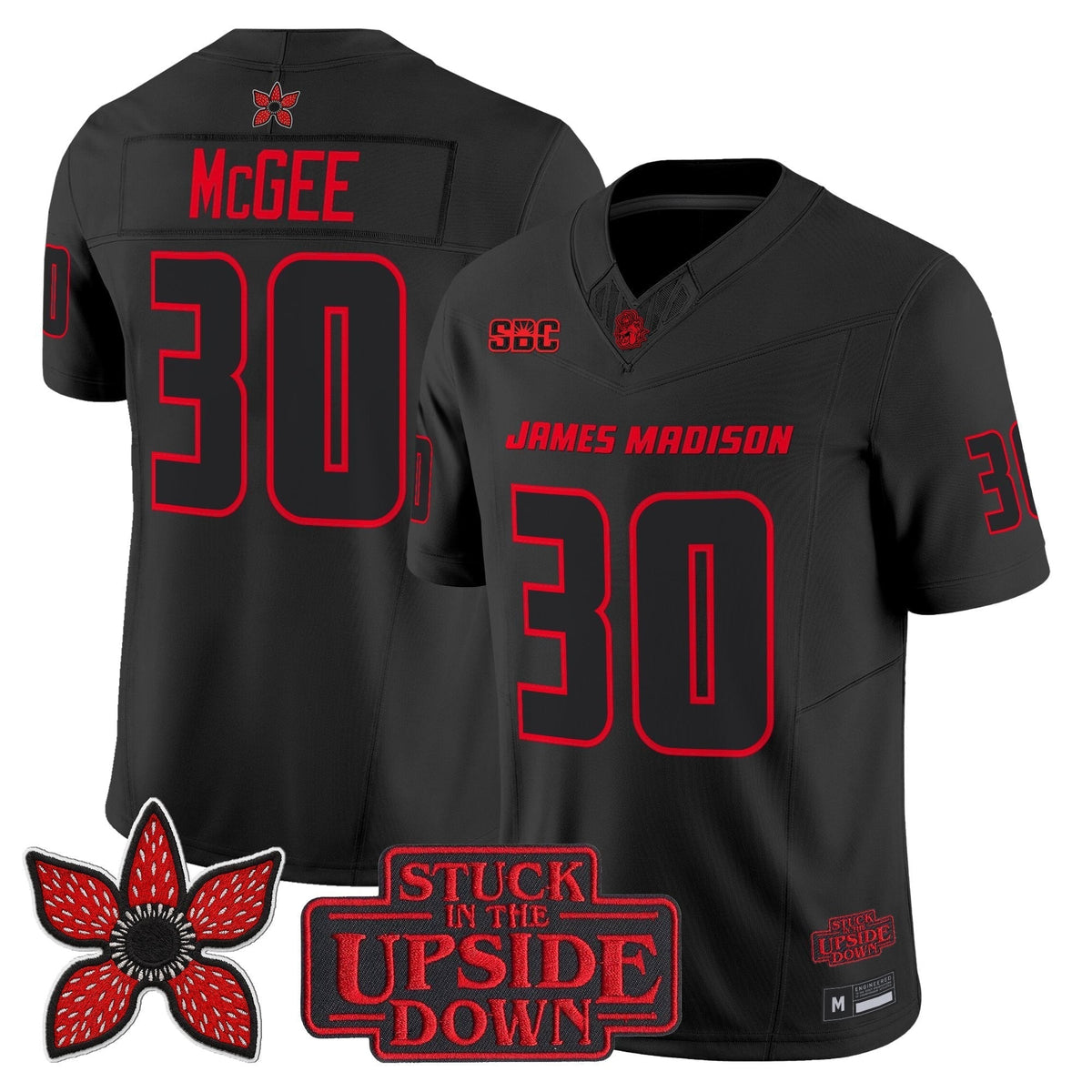 James Madison Dukes 'Stranger Things Edition' Vapor Limited Jersey - All Stitched