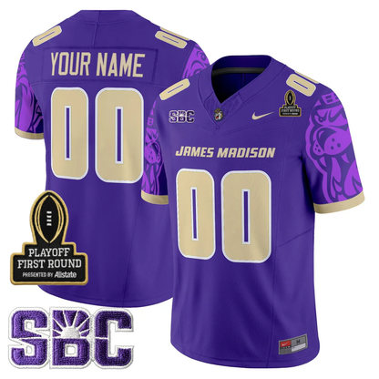 Custom JMD 2025 Playoff First Round Patch Jersey - Stitched