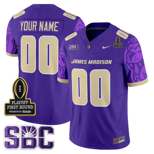 Custom JMD 2025 Playoff First Round Patch Jersey - Stitched