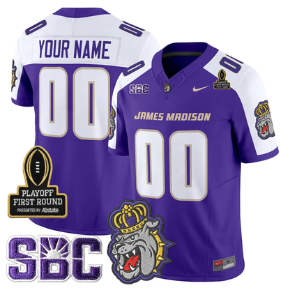 Custom JMD 2025 Playoff First Round Patch Jersey - Stitched