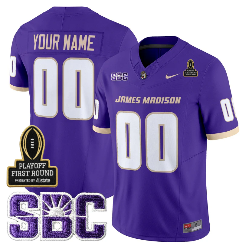 Custom JMD 2025 Playoff First Round Patch Jersey - Stitched