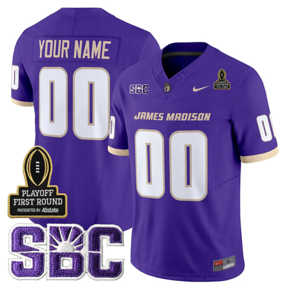 Custom JMD 2025 Playoff First Round Patch Jersey - Stitched