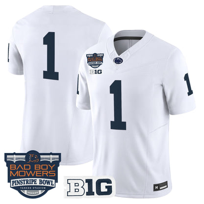 Men's Penn State Nittany Lions 2025 Pinstripe Bowl Vapor Limited Jersey V2 - All Stitched