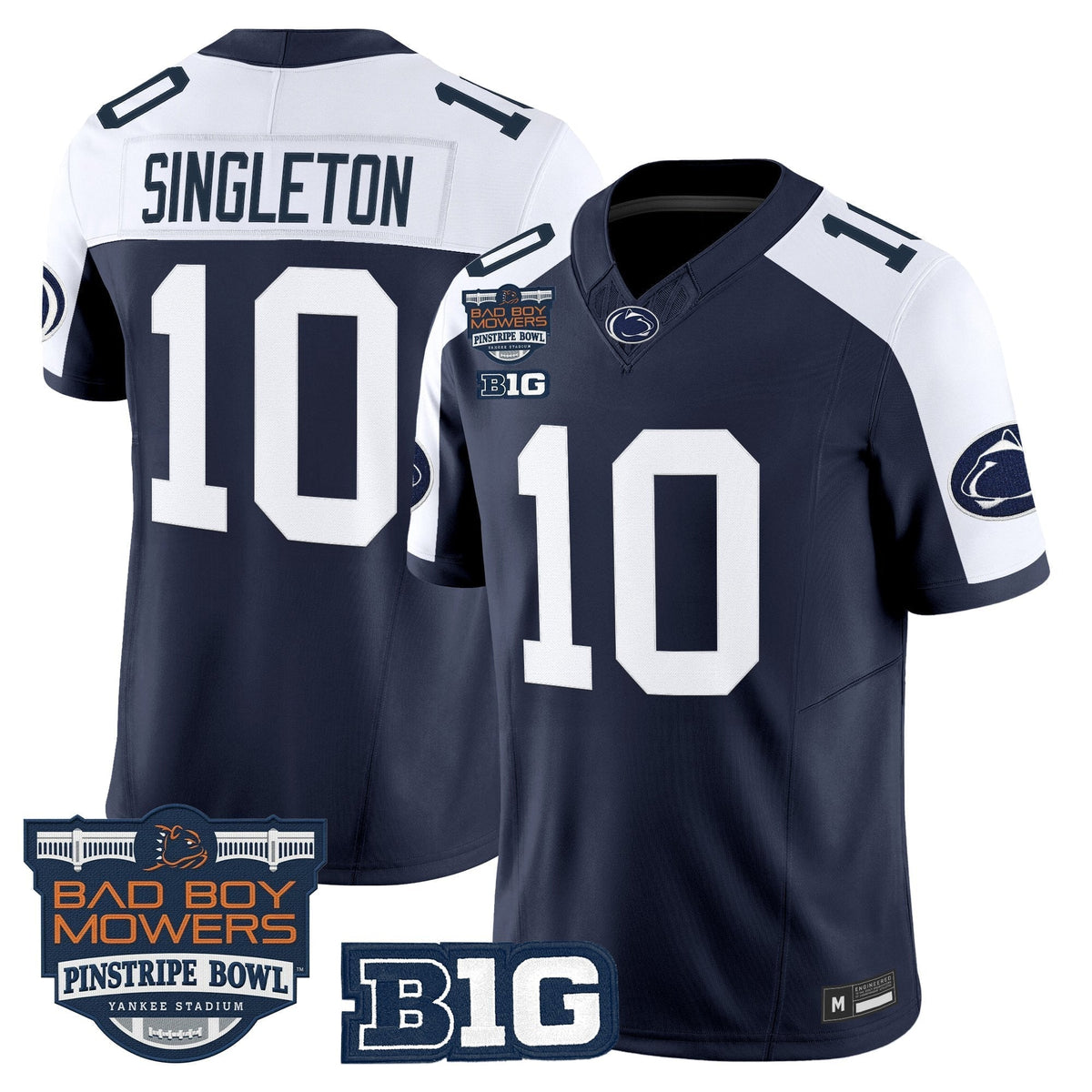 Men's Penn State Nittany Lions 2025 Pinstripe Bowl Vapor Limited Jersey V2 - All Stitched