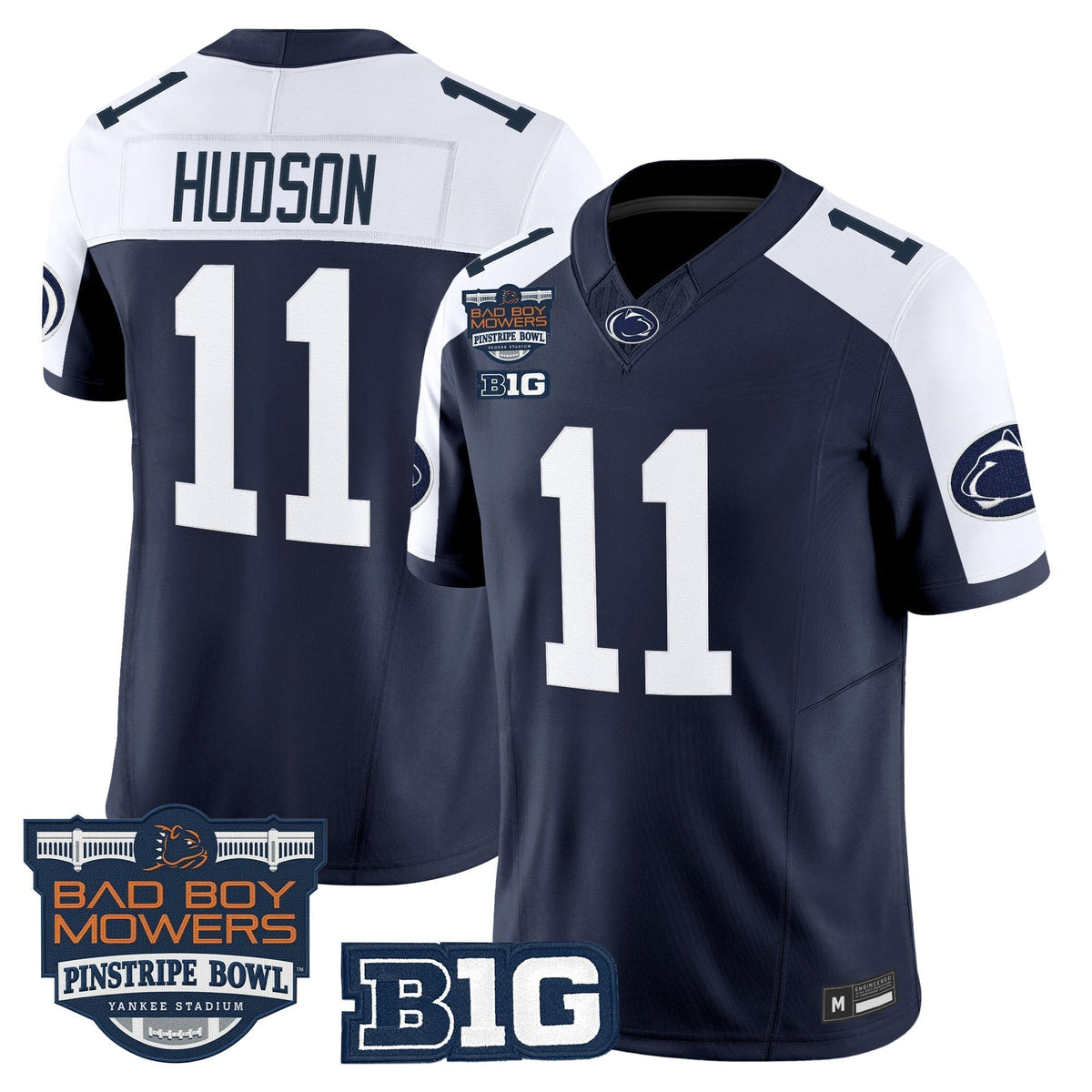 Men's Penn State Nittany Lions 2025 Pinstripe Bowl Vapor Limited Jersey V2 - All Stitched
