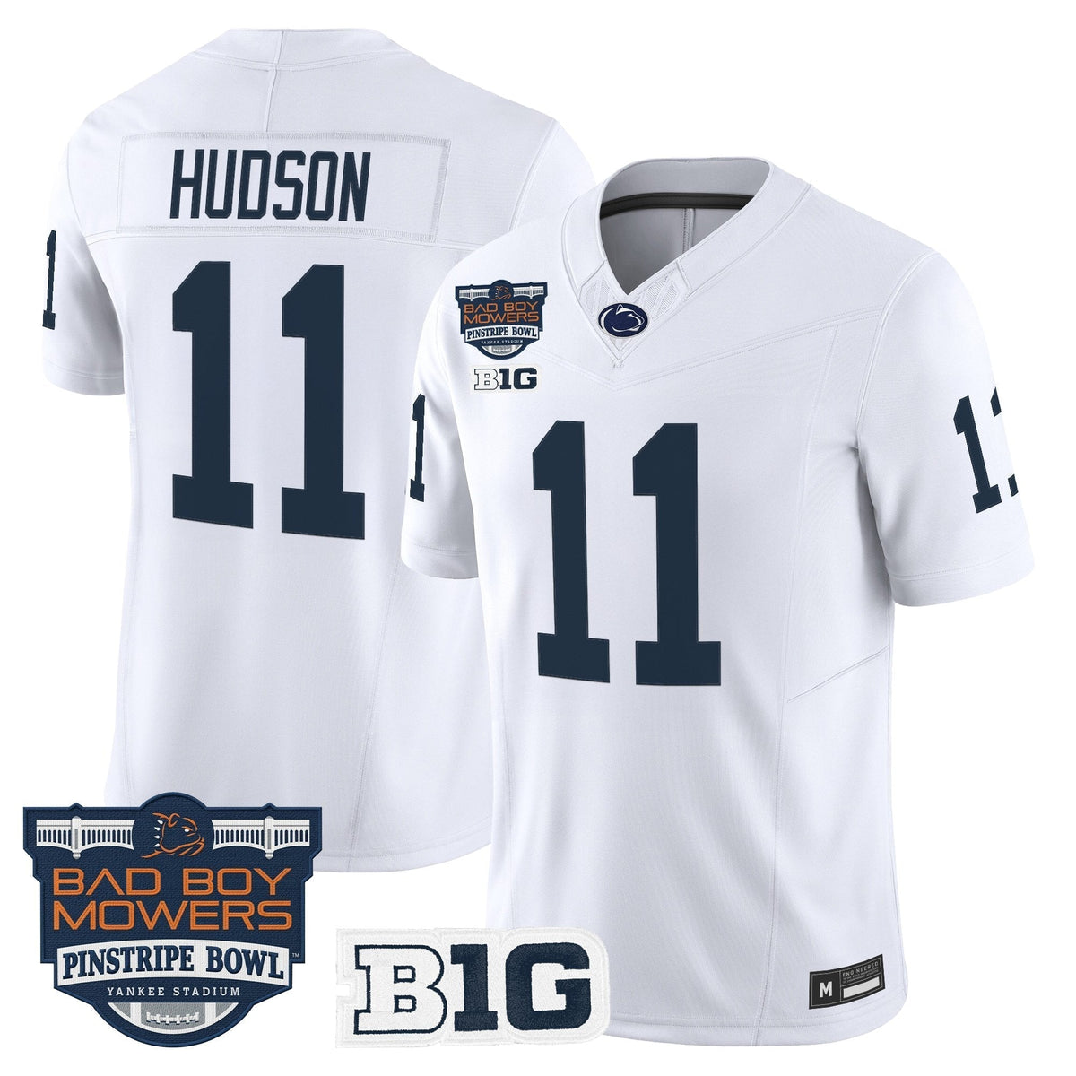 Men's Penn State Nittany Lions 2025 Pinstripe Bowl Vapor Limited Jersey V2 - All Stitched
