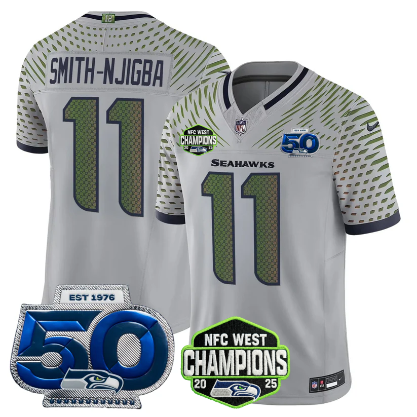 SEA 2026 NFC West Champions Limited Jersey - 50th Season Patch - Stitched n2