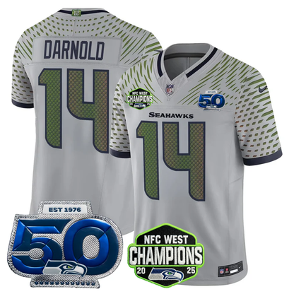 SEA 2026 NFC West Champions Limited Jersey - 50th Season Patch - Stitched