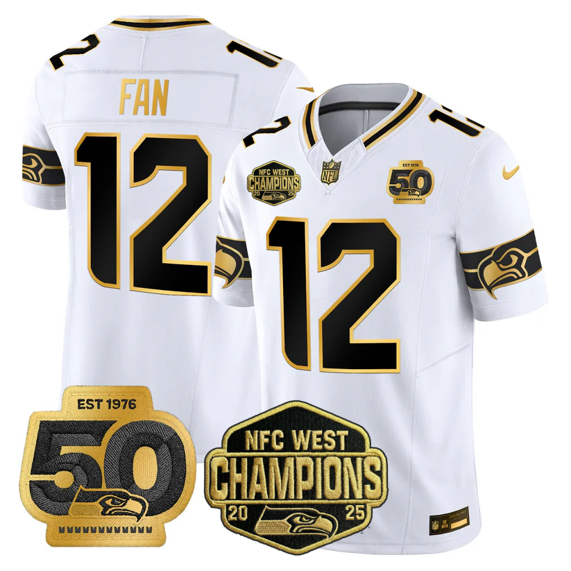 SEA 2026 NFC West Champions Limited Jersey - 50th Season Patch - Stitched