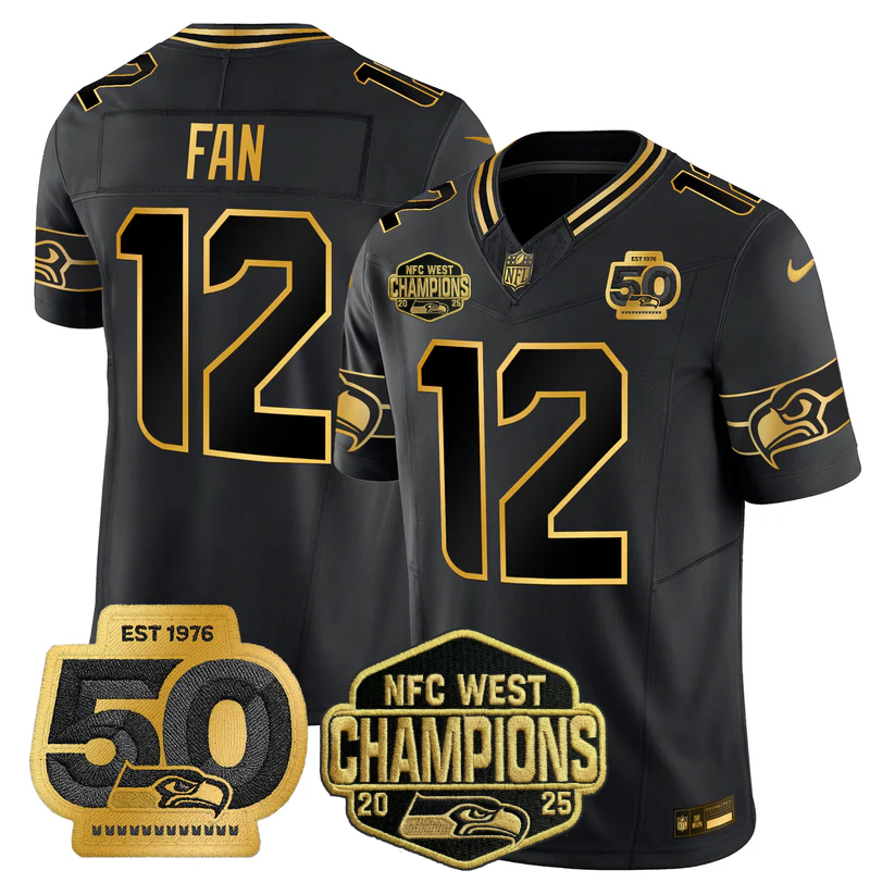 SEA 2026 NFC West Champions Limited Jersey - 50th Season Patch - Stitched n2