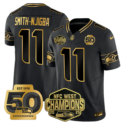 SEA 2026 NFC West Champions Limited Jersey - 50th Season Patch - Stitched