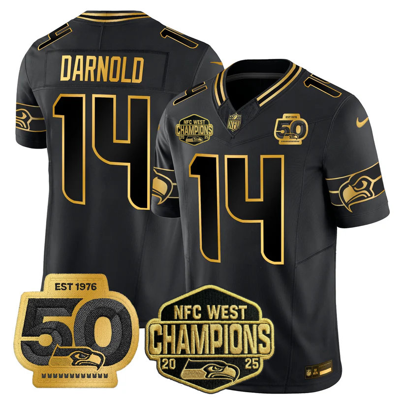 SEA 2026 NFC West Champions Limited Jersey - 50th Season Patch - Stitched n2