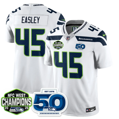 SEA 2026 NFC West Champions Limited Jersey - 50th Season Patch - Stitched