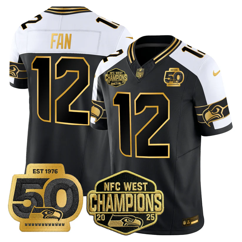 SEA 2026 NFC West Champions Limited Jersey - 50th Season Patch - Stitched