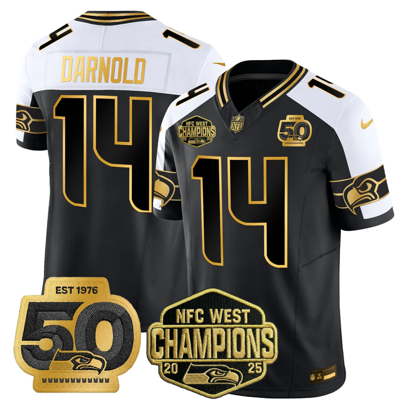 SEA 2026 NFC West Champions Limited Jersey - 50th Season Patch - Stitched