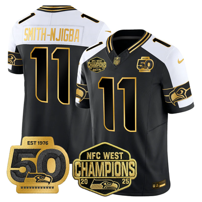 SEA 2026 NFC West Champions Limited Jersey - 50th Season Patch - Stitched