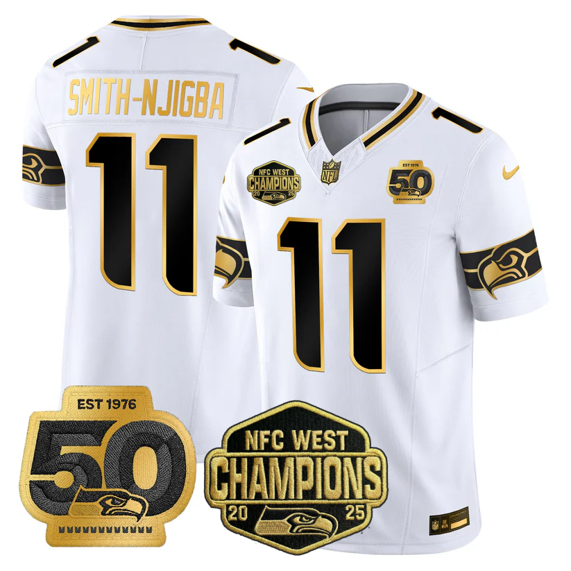 SEA 2026 NFC West Champions Limited Jersey - 50th Season Patch - Stitched