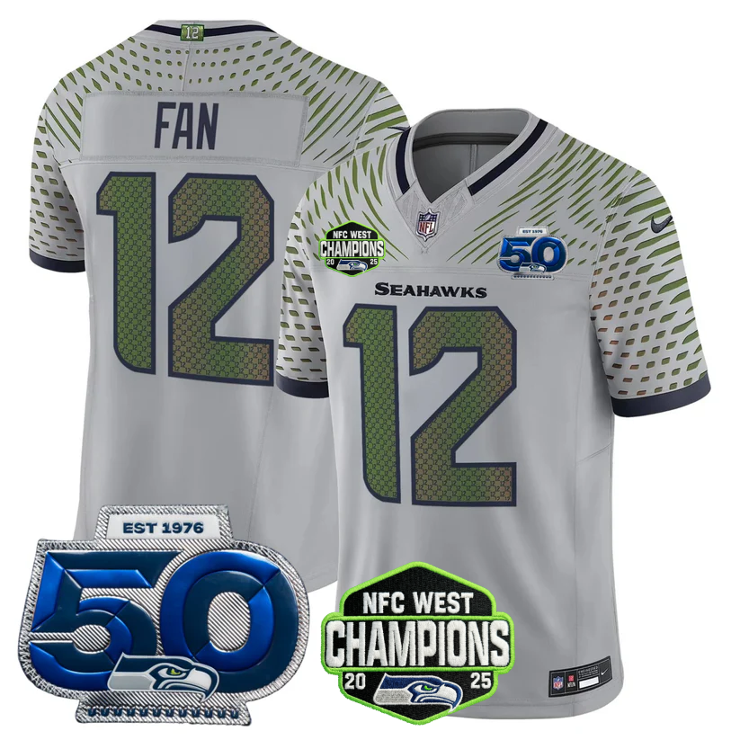 SEA 2026 NFC West Champions Limited Jersey - 50th Season Patch - Stitched n2