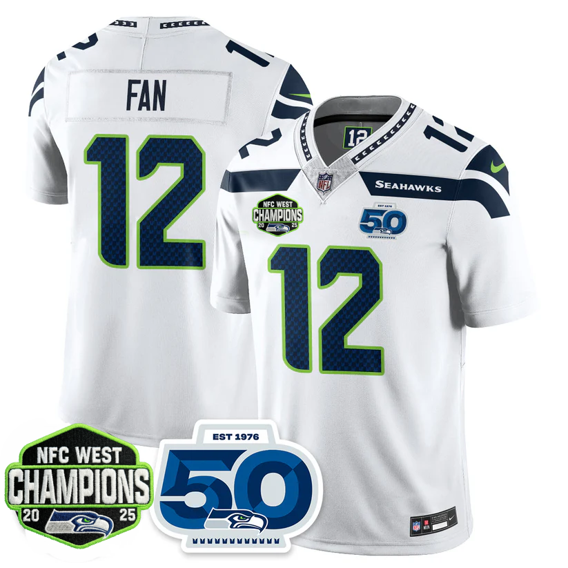 SEA 2026 NFC West Champions Limited Jersey - 50th Season Patch - Stitched n2
