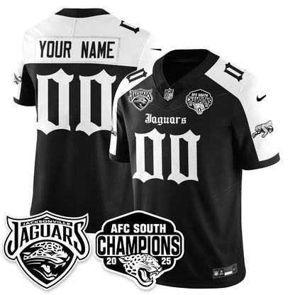 Jacksonville Jaguars Gothic AFC South Division Champions Vapor Limited Jersey - All Stitched