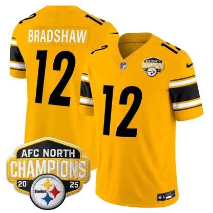 Men's Pittsburgh Steelers 2025 AFC North Division Champions Vapor Limited Jersey - All Stitched