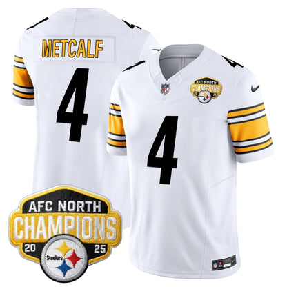 Men's Pittsburgh Steelers 2025 AFC North Division Champions Vapor Limited Jersey - All Stitched